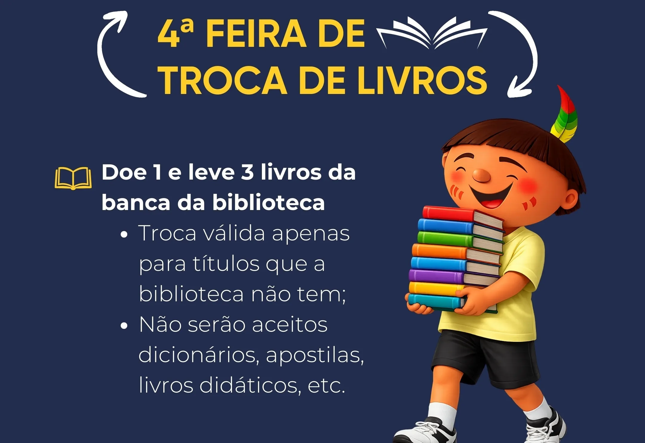 4ª Feira de Troca de Livros começa nesta terça-feira em Tupã