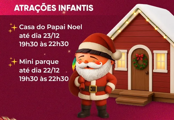 Mini parque de diversões é atração do Natal de Luz