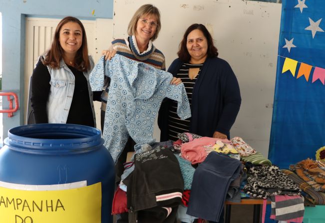 Campanha do Agasalho Kids mobiliza alunos da EMEF João Geraldo Iori