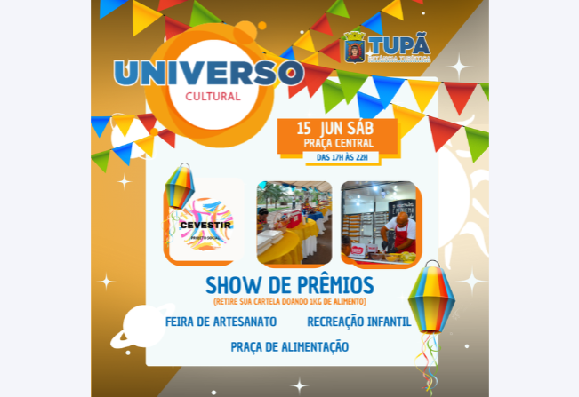 Universo Cultural terá show de prêmios neste sábado