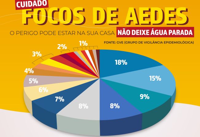 Maior índice de focos do Aedes é encontrado em recipientes comuns