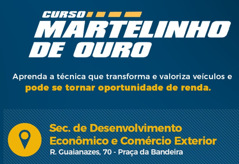 Senai vai ministrar curso de ‘martelinho de ouro’ 