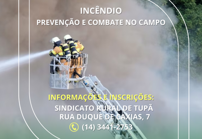 Curso de Prevenção e Combate a incêndio está com vagas abertas