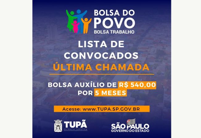 Convocação do Bolsa do Povo se encerra nesta quinta-feira