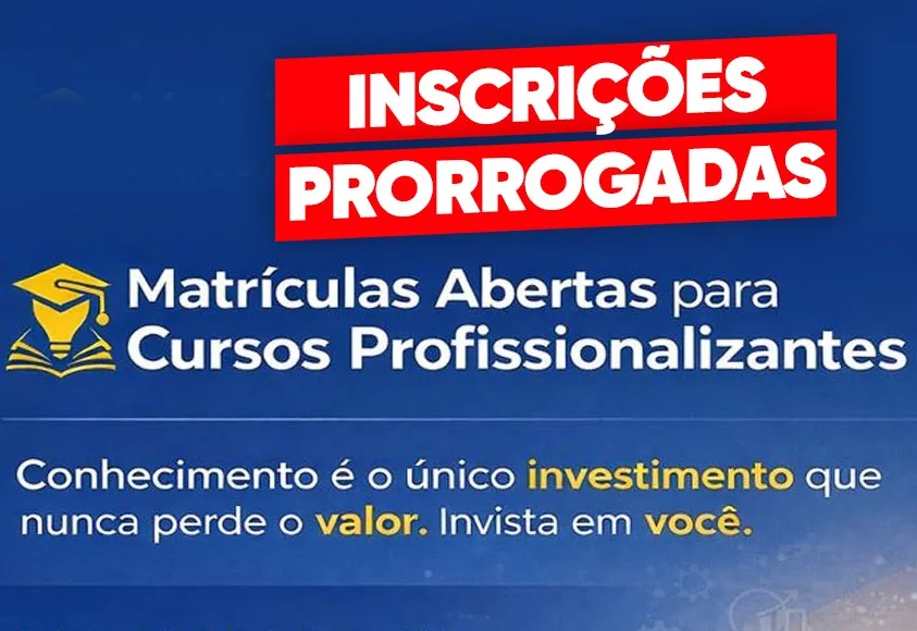 Escola Profissionalizante prorroga período de inscrição para vários cursos