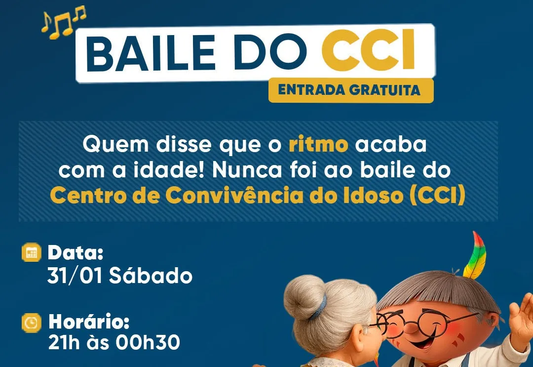 Bailão do CCI é atração neste sábado
