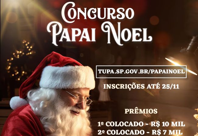 Prefeitura de Tupã selecionará o Papai Noel do “Natal de Luz” de 2024