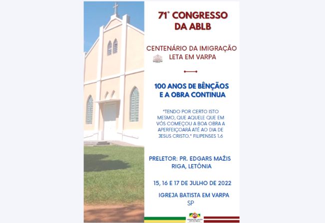 Varpa recebe tradicional Congresso da Associação Leta de 15 a 17 de julho