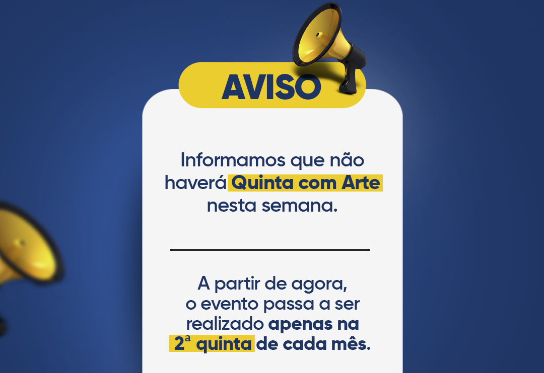 Quinta com Arte passa a ser realizado mensalmente
