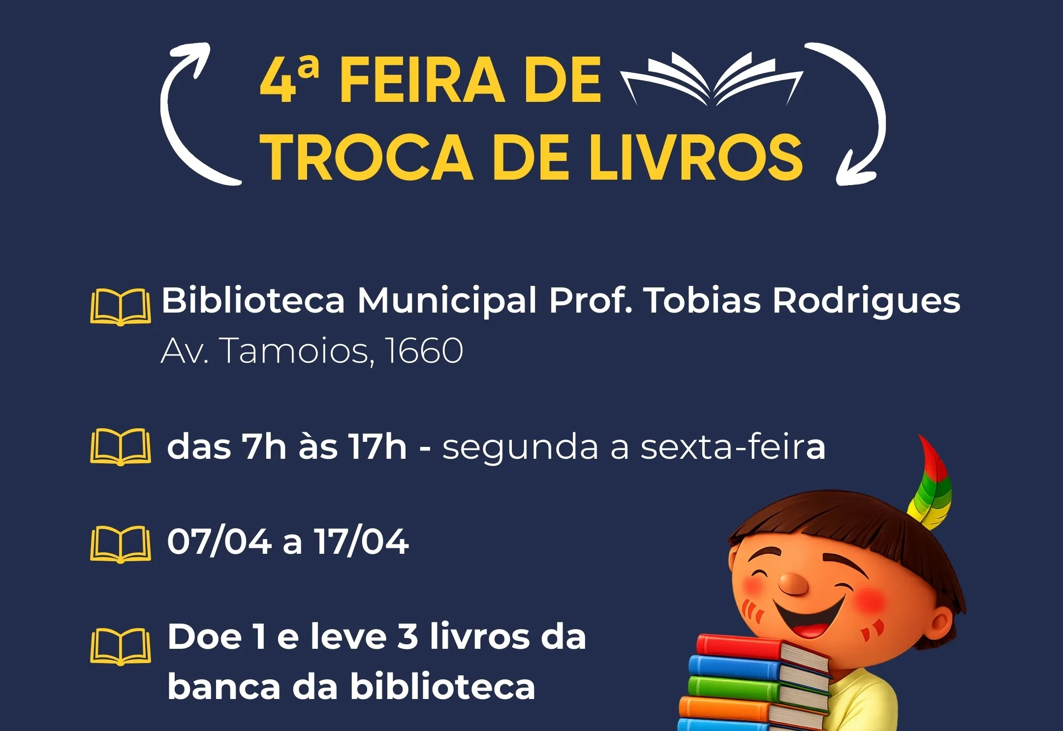 4ª Feira de Troca de Livros incentiva leitura e sustentabilidade em Tupã