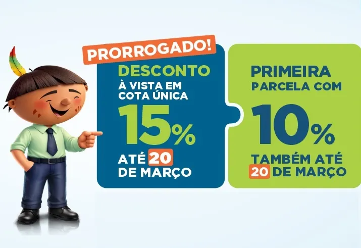 Prefeitura prorroga prazo para pagamento do IPTU