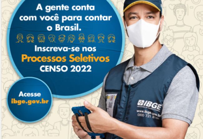 Inscrições para o processo seletivo do IBGE terminam nesta sexta-feira