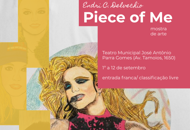 Teatro Municipal sedia mostra de ilustrações “Piece of Me” (Pedaço de Mim)