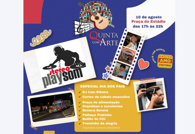 Quinta com arte celebrará Dia dos Pais