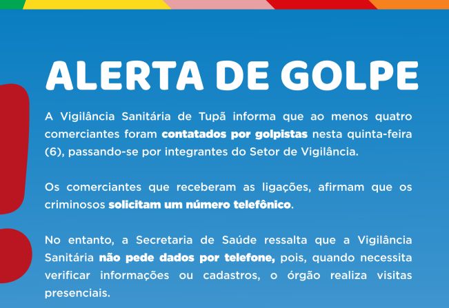 Vigilância alerta para golpes contra comerciantes