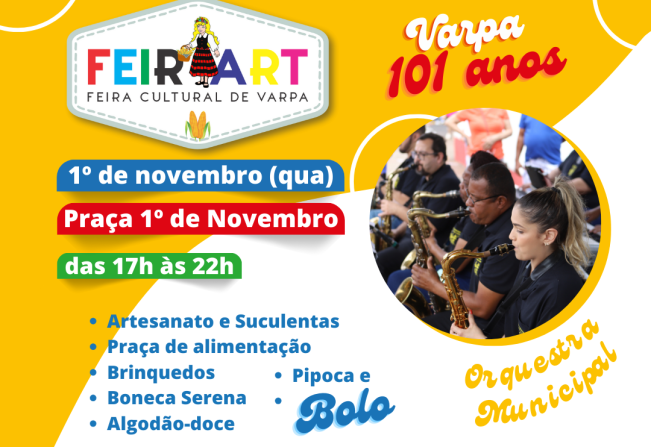 Varpa comemora 101 anos com Feirart e entrega de espaços para visitação