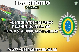 Ministério da Defesa convoca brasileiros para o alistamento militar