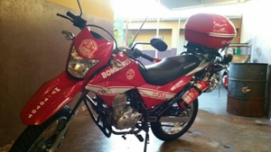 Prefeitura e governo estadual doam moto 0 Km para os bombeiros