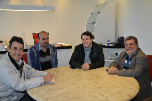 Thiago Santos recebe visita do deputado estadual Professor Tito