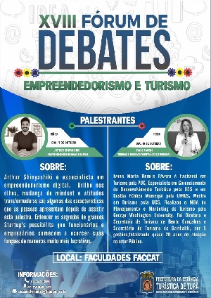 18º Fórum de Debates começa amanhã