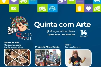 Quinta com Arte terá edição especial com música gospel e cortes de cabelo gratuitos