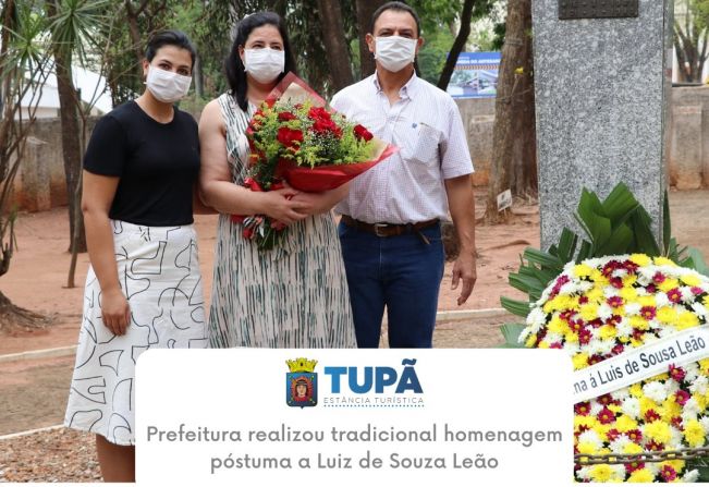 Prefeitura realizou tradicional homenagem póstuma a Luiz de Souza Leão