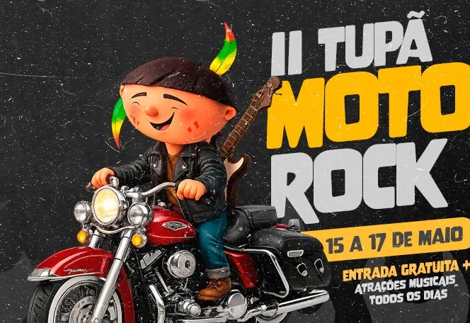 II Tupã Moto Rock acontece de 15 a 17 de maio com entrada gratuita