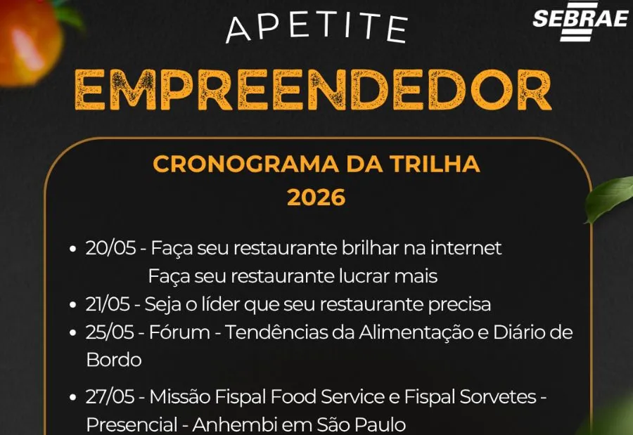 Sebrae abre inscrições para capacitação no setor de alimentação com missão em São Paulo