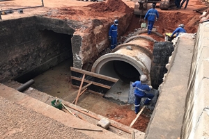 Obras de macrodrenagem seguem em ritmo constante